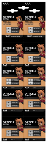 Элемент питания OPTICELL LR03 Simply BL20 AAA (цена за 2 шт.) (батарейка) картинка 